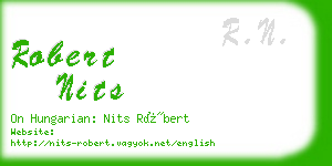 robert nits business card